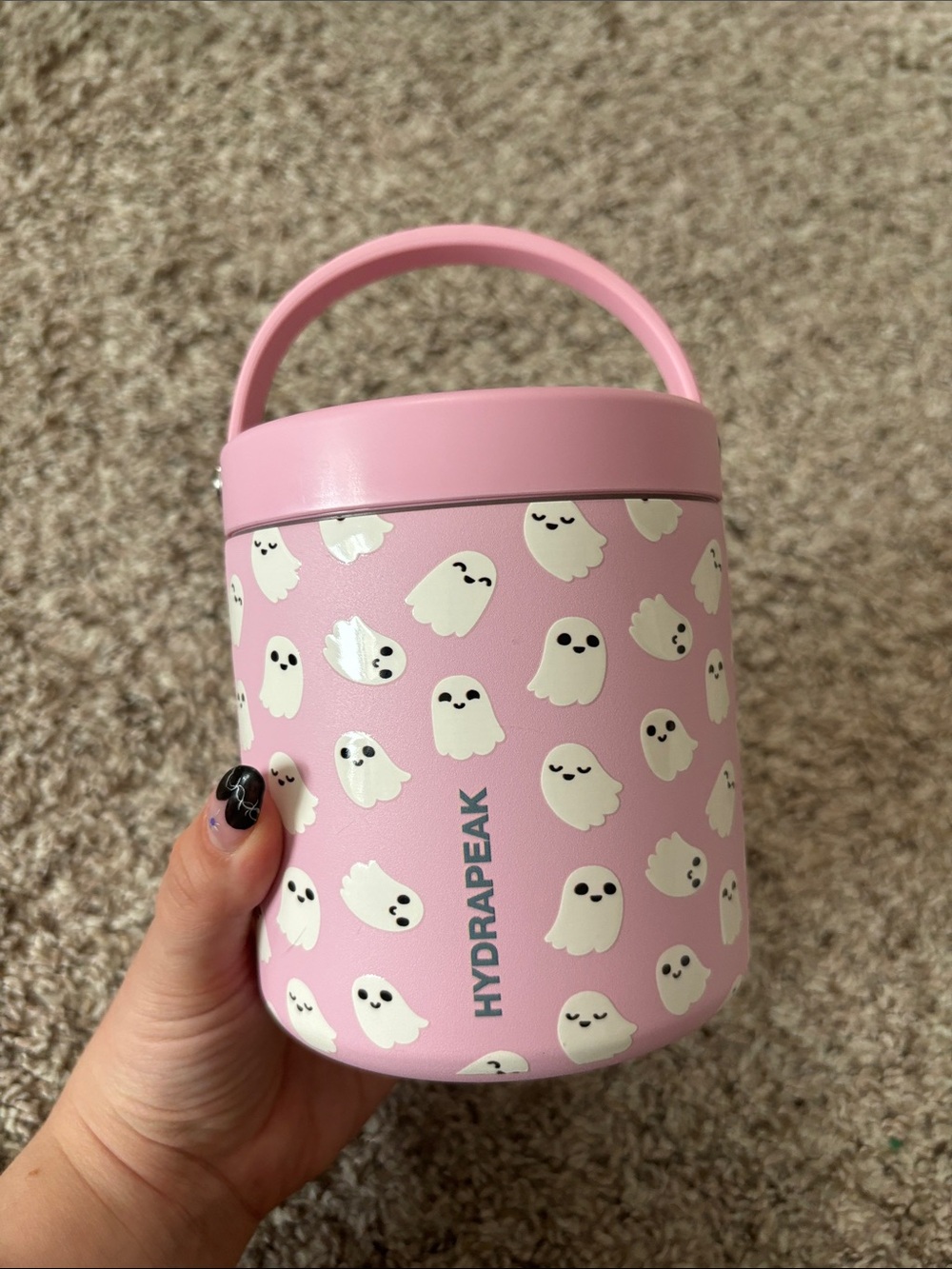 Hydrapeak viral Pink Ghost Pattern Halloween Insulated Food Jar